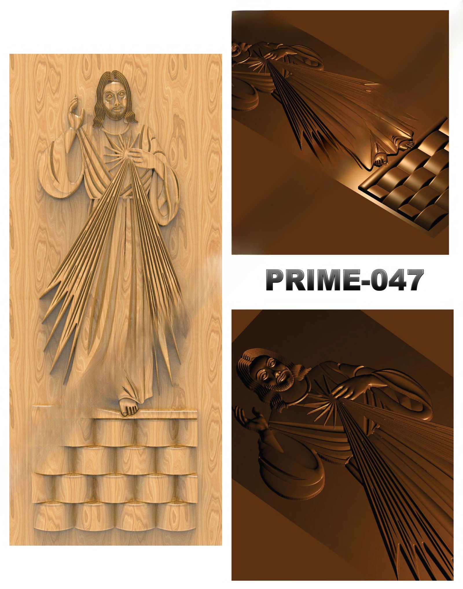 prime designs - PRIME-47 Divine Carved Relief CNC Design
